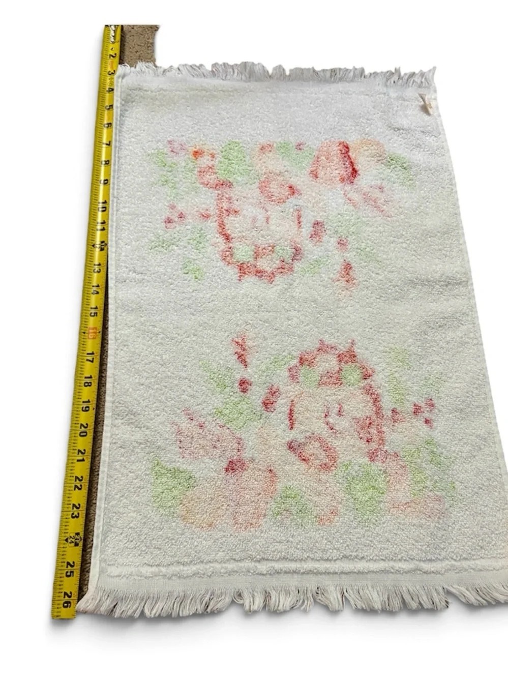 Set of 2 Vintage Kitchen Towels with Vegetable Designs
